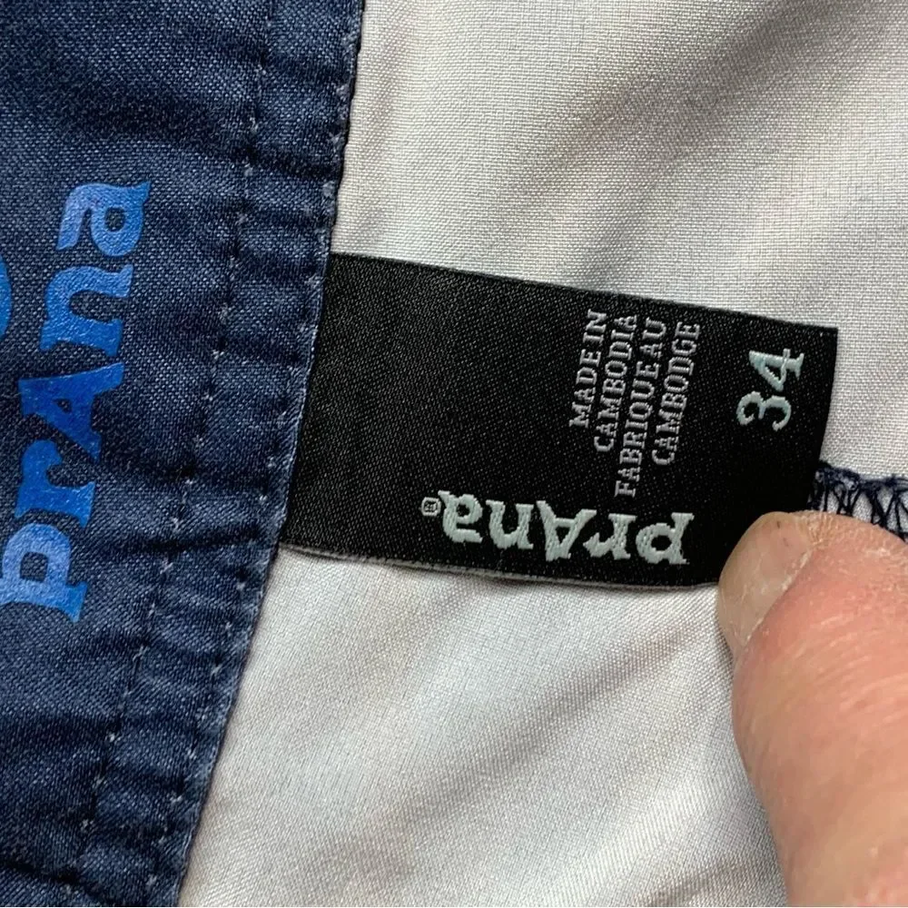 Prana Multitone Blue Board Shorts
